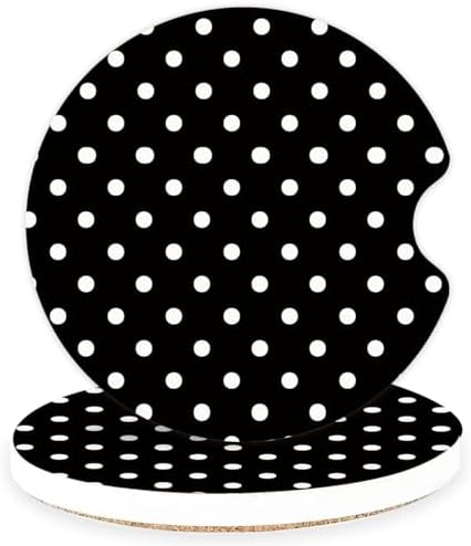 Ceramic Car Coasters – Absorbent Car Cup Holder Coaster Set for Women