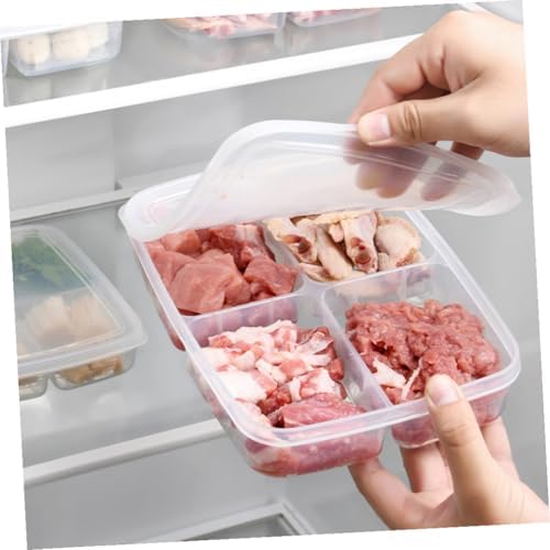 VANZACK 2 Pack Divided Food Storage Containers with Lids, PP