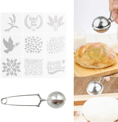 SNAIL GARDEN 7-Piece Complete Sourdough Bread Making Kit with 9