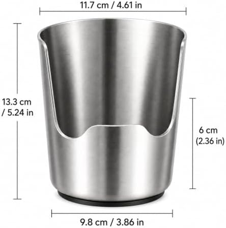 304 Stainless Steel Kitchen Utensil Holder, Countertop Pot Lid & Spoon