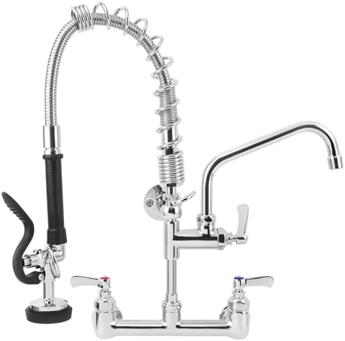 21" Height Commercial Sink Faucet with Sprayer