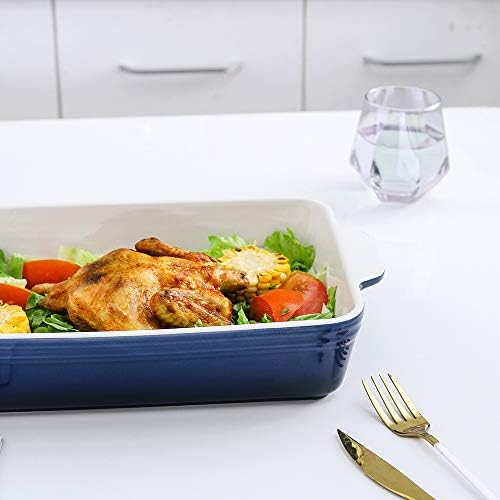KOOV Bakeware Set, Ceramic Baking Dish, Rectangular Casserole Dish