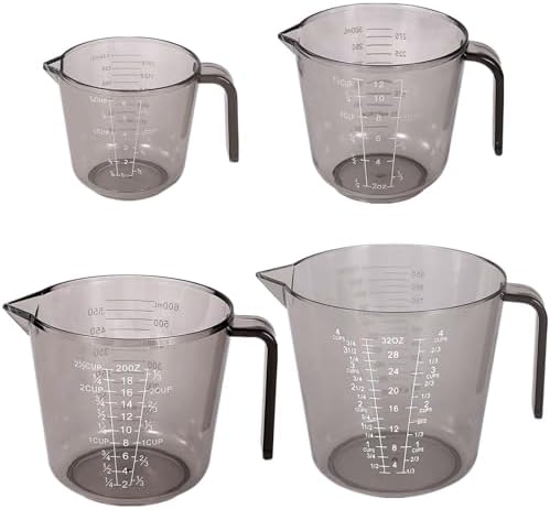 4 Cup Measuring Cups Sets,4 Sizes 150/300/600/1000ML,Liquid Measuring