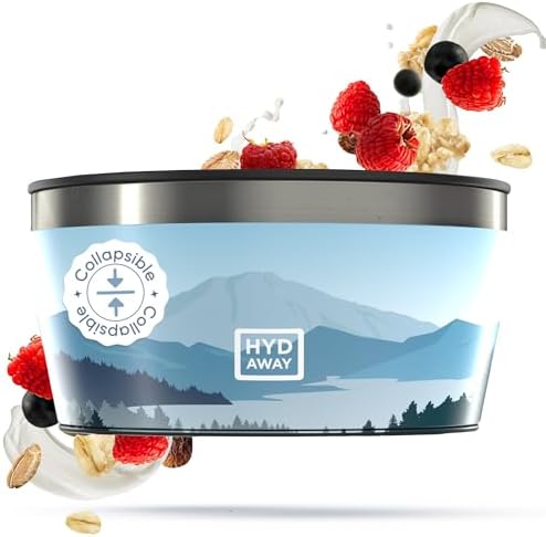 HYDAWAY 1-Quart Collapsible Insulated Bowl with Lid