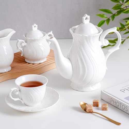 Agyiuns tea pot ceramic Sugar and Creamer Set Ceramic