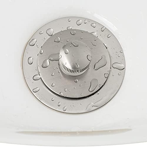 Artiwell Push & Lock Bathtub Drain Conversion Kit,Brushed Nickel