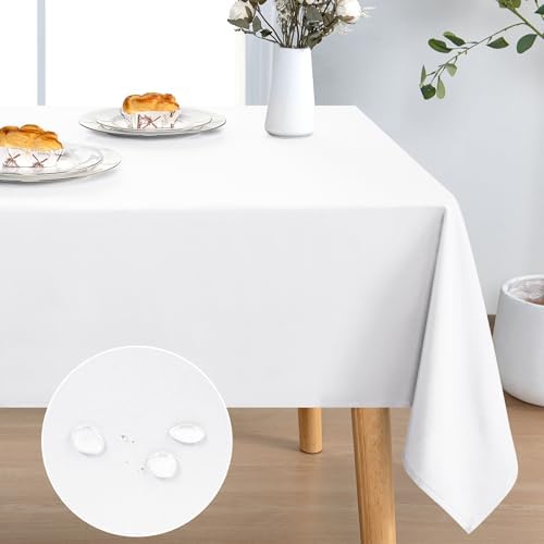 DWCN Rectangle Tablecloth - 54 x 80 Inch - Waterproof Stain and