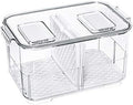 SANNO Vegetable Fruit Storage Containers, Refrigerator Storage