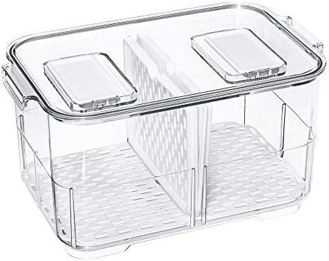 SANNO Vegetable Fruit Storage Containers, Refrigerator Storage