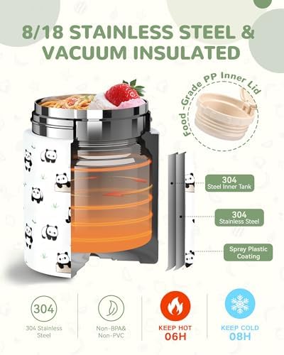 10oz Kids Soup Thermo - Leak-Proof Insulated Food Jar with Spoon