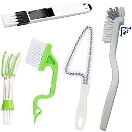 Crevice Cleaning Brush Set, Hard Bristle Grout Scrub Brushes, 5Pcs