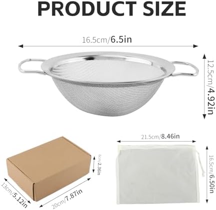 Pulp Strainer with Filter Bag for Nama J2, 304 Stainless Steel Fine
