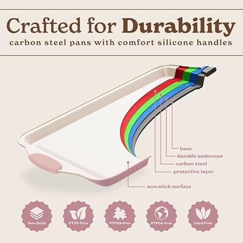 Country Kitchen Nonstick Stackable Bakeware Set - Durable, Easy