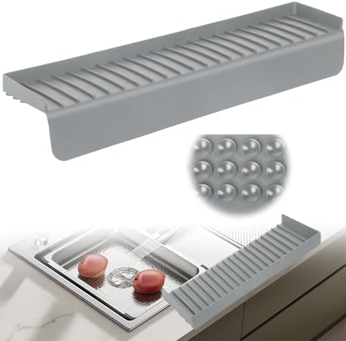 Silicone Sink Edge Protector with Suction Cup 4" x 24",Kitchen Sink