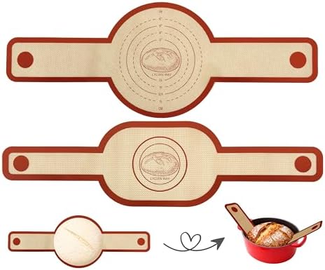 Silicone Bread Sling for Dutch Oven, 2 Pack Reusable Nonstick