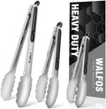 Food Grade Stainless Steel Kitchen Tongs for Cooking,BBQ - 7,9 and 12
