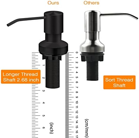 Kitchen Sink Soap Dispenser, Black