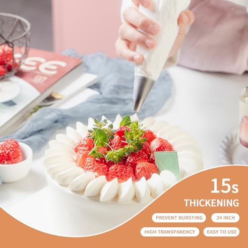 24 Inch Disposable Cake Piping Bags, 50pcs