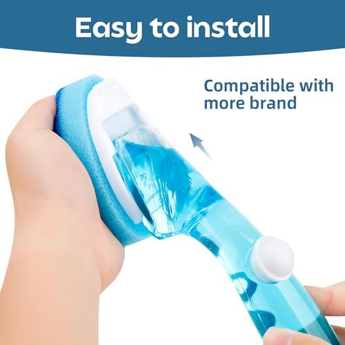 Dishwand Set with 9 Sponge Refills, Soap Dispensing Dish Brush