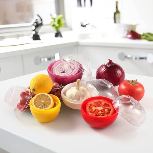 JOSON 5-Piece Vegetable and Fruit Storage Set, BPA-Free Reusable