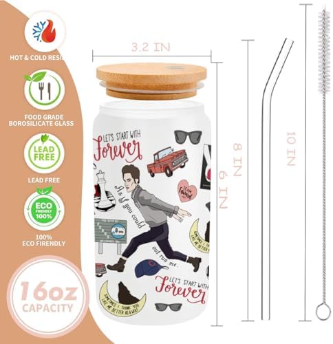 LONGXIN Twilight Merch Edward Movie Inspired Gift Iced Coffee Cup Edw