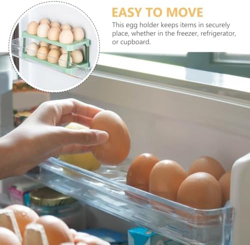 ARTIBETTER Stackable Refrigerator Egg Organizer - Plastic Fresh Egg
