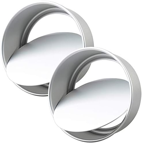 Tosnail 2 Pack 10" x 3" Round Aluminum Cake Pan with Removal Bottom