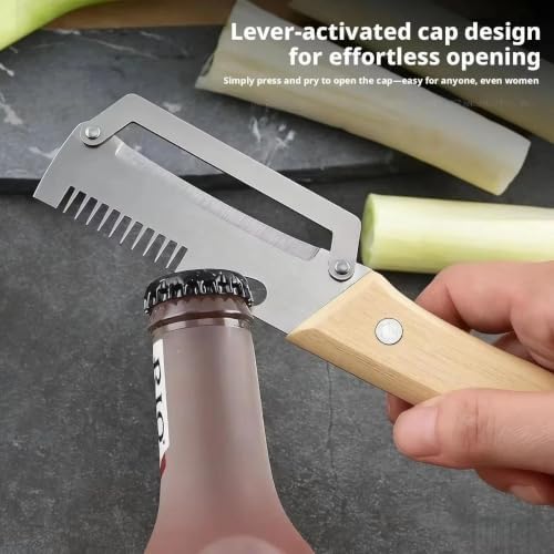 Stainless Steel Peeler with Wooden Handle, Fruit Vegetable Peeling