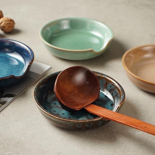 Ceramic Spoon Rest for Stove Top, Utensil Rest for Kitchen Counter