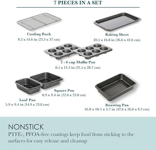 Chicago Metallic 7-Piece Nonstick Bakeware Nesting Set