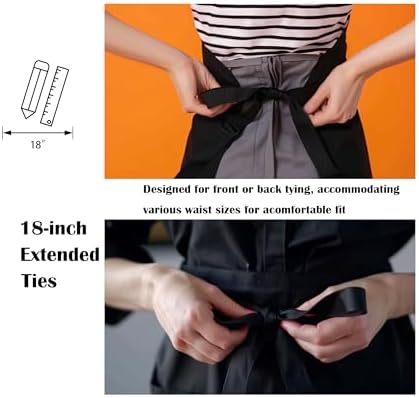 Lunch Lady Aprons for Women with 2 Pockets - Lunch Lady Gifts, Lunch