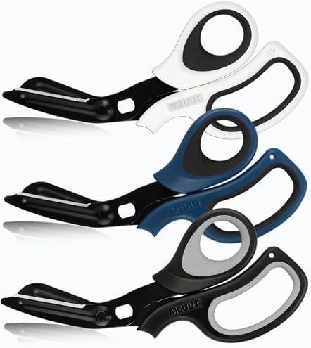 MEUUT All Purpose Scissors 8 Inch 3 Pack utility scissor for Heavy