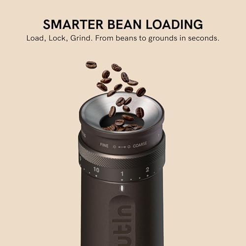 OutIn Fino Portable Electric Coffee Grinder, Tundra Brown