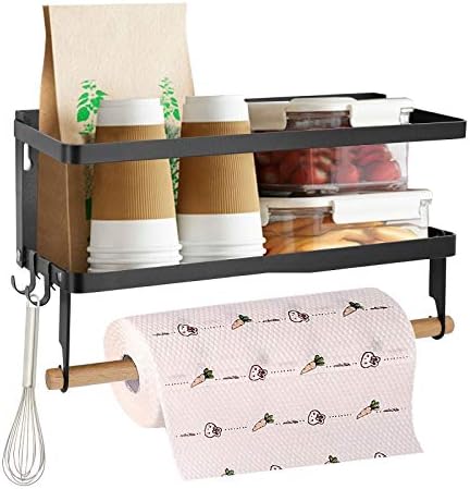 Jolitac Magnetic Fridge Spice Rack, Black-Small