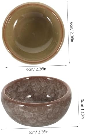 6 Piece Thai Style Ceramic Spa Essential Oil Mixing Bowls
