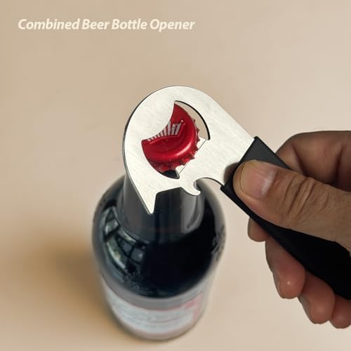 Magnetic 2-IN-1 Ring-Pull Can Opener, Beer Bottle Opener, Manual Can