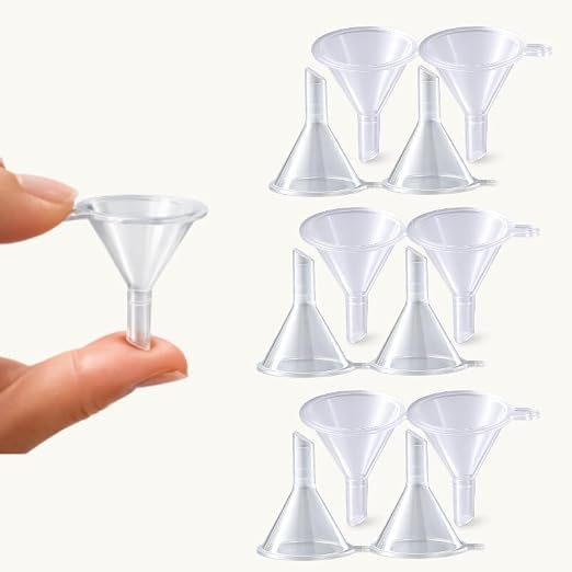 Mini Funnels Set, Small Clear Plastic Funnel by Unknown