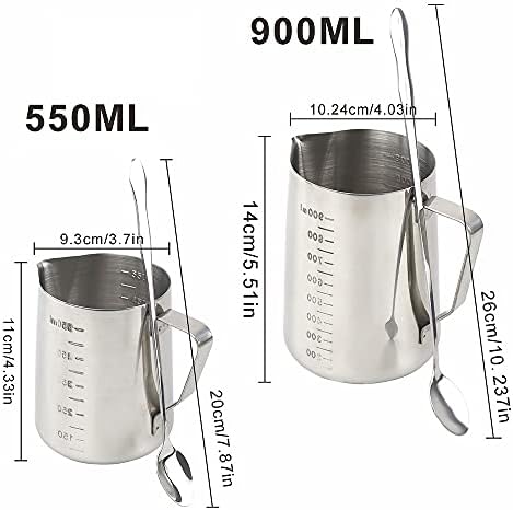 2PCS Candle Making Pouring Pot With Long Spoons, Wax Melting Measuring