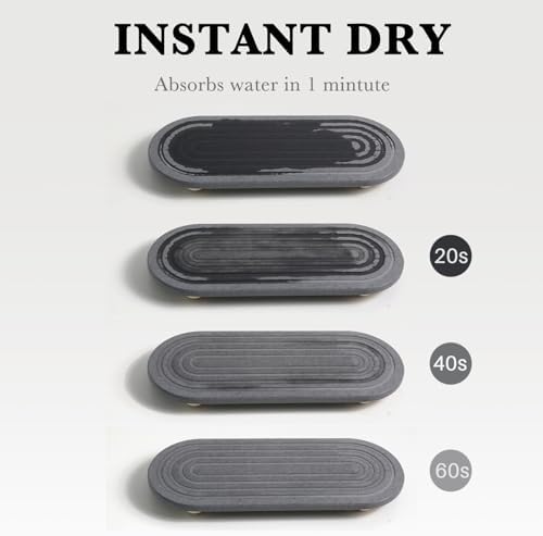Instant Dry Sink Caddy Organizer – Water Absorbing Stone Tray for