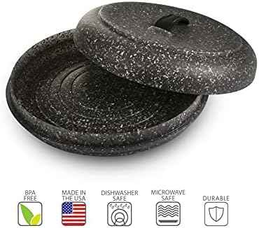 Dexas Tortilla Warmer 8.5x8.5 x 2.5 Inches, Microwavable Tortilla