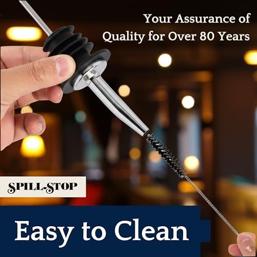 Spill-Stop 285-50 Chrome Tapered Pourer Dispenser, 12 Units