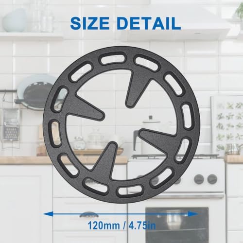 Round Cookware Trivet with Cutout Metal Design, 12cm/4.72inch Serving
