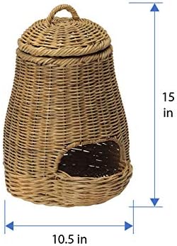 KOUBOO Wicker Onion Storage Basket with Lid, Kitchen Organizer Medium