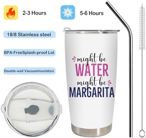 Margarita Gifts for Women Tumbler, Gifts for Cocktail Lovers Stainless