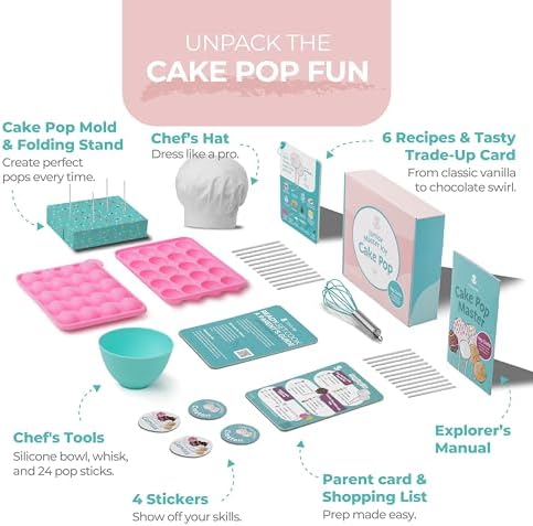 Tovla Jr. Kids Cake Pop Maker Kit, Ages 6-12