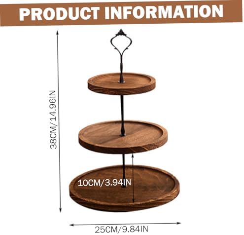 Tiered Cake Stand 3 Tier Cake Stand, Wooden 3 Tier Cupcake, Three