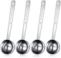 Geiserailie 4 Pcs 2 Tablespoon Scoops with Long Handle, 30 ml