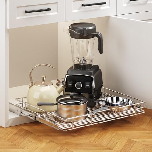 Pull Out Cabinet Organizer 30" W x 211⁄2" D, Heavy Duty Cabinet Pull