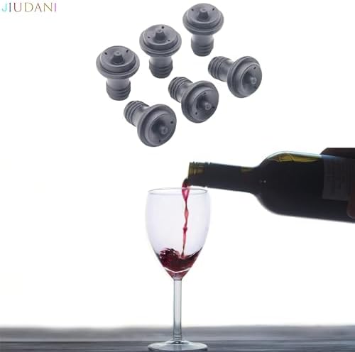 Wine Saver Vacuum Stoppers Pack of 6 Rubber Wine Stoppers, for Wine