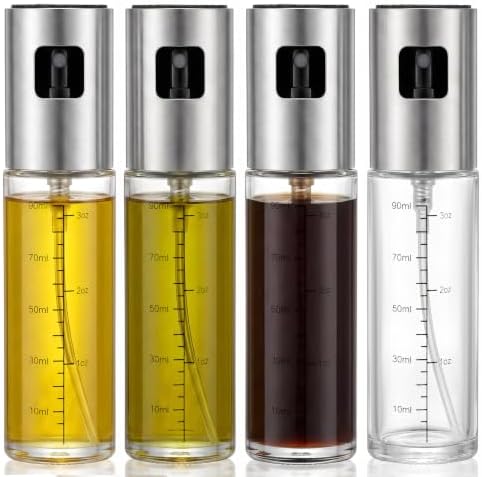 4 Pack 100ml Glass Olive Oil Sprayers